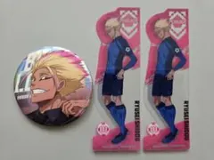 ブルーロック 士道龍聖 缶バッチ&ブックマークセット