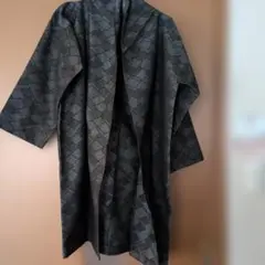 ノーカラー黒グレー模様ジャケット