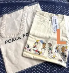 新品　ユニクロPEACE FOR ALL ピーナッツ Tシャツ　 トート　セット
