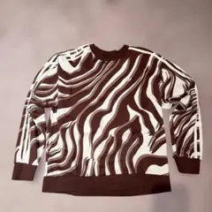 【adidas】レディース アブストラクト 総柄アニマルプリント スウェット