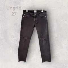 Ungrid 切りっぱなしデザイン デニム ダメージ加工　カジュアル　モード系のサムネイル