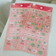 2点セット　クリスマス　シートシール（ミックス、B、ちまちま）