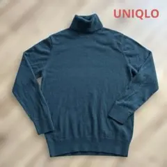 UNIQLOユニクロ カシミヤタートルネックセーター L Green