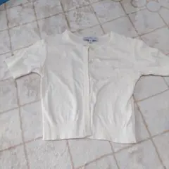 アニエスベー　コットン半袖カーディガン　8ans120～130㎝