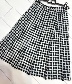 MOSAIQUE モザイク　ドット柄 プリーツスカート　Sサイズ　東京スタイル