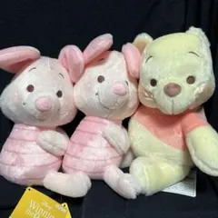 新品タグ付き　くまのプーさんとピグレット ぬいぐるみセット