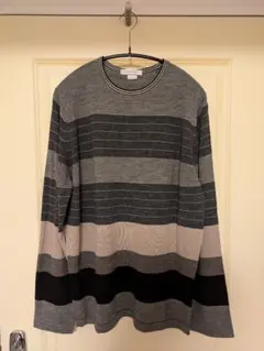 ヴィンテージJOHN SMEDLEY 　ボーダークルーネックニット