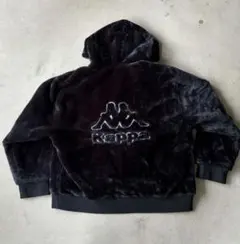 kappa ブラック フリース ジャージ