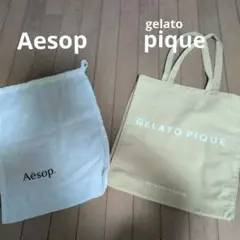 GELATO PIQUEジェラートピケトートバッグAesopイソップ巾着袋セットのサムネイル
