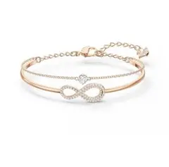 贈り物に✨新品✨Swarovski ローズゴールド 無限大ブレスレット