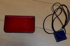 動作確認済み3DS LL レッド 充電器付きタッチペン無し やや傷あり
