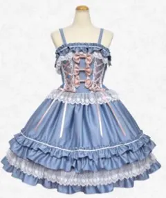 Angelic Pretty 花柄レース リボンワンピース サックス 当時物 Angelic Pretty 花柄レース リボンワンピース サックス 当時物 - メルカリ