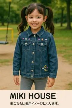 古着 mikihouse ミキハウス キッズ デニムジャケット/ジージャン/