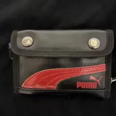 PUMA 折り財布 ブラック レッド 二つ折りのサムネイル