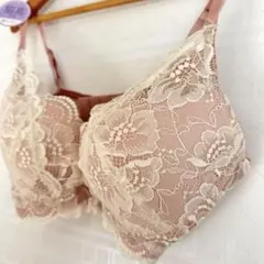 に*ち様 aimerfeel 元値2,750円 E75 花柄 レース 高脇ブラ