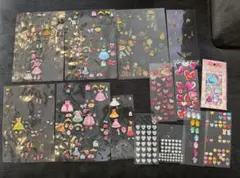 着せ替えシール　ハートぷっくりシール　他　使いかけ