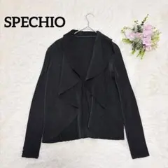 SPECHIO スペッチオ プリーツカーディガン　ブラック　サイズ40 フリルのサムネイル