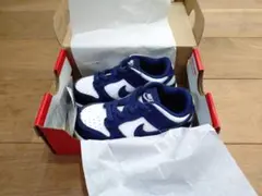 NIKE DUNK LOW（TDE）14cm ネイビー/ホワイト ダンク