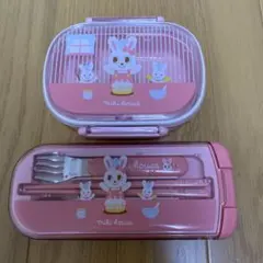 ミキハウス　弁当箱&カトラリーセット　MIKI HOUSEのサムネイル