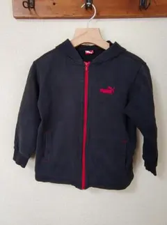USED★PUMA フード付きジャージ 160サイズ ネイビー★⑥-14