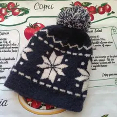 無印良品　こども　ニット帽　50-54