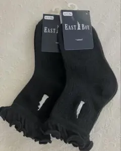 新品2足⭐︎EAST BOYイーストボーイ　黒ソックス　15-20㎝