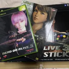 Xbox DOA3 アーケードスティックセット+α 初代 Xbox DEAD OR ALIVE3 アーケード スティック 【中身は極美品