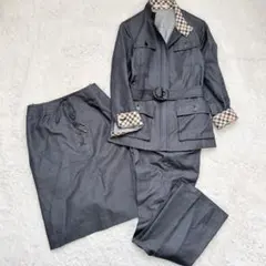 希少✨DAKS 英国王室御用達　ダックス　シルク混　デニム3点セットアップ