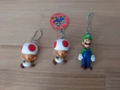 スーパーマリオ　マスコットフィギュア　キノピオ　ルイージ