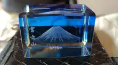 富士山 クリスタル置物 ＆ キーホルダー