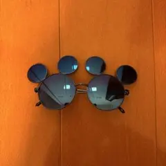 ミッキー型サングラス ダークブルー レンズ