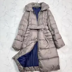美品 ポールスミス ダウンコート ロング ベルト L B1144