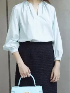 美品 トゥモローランド ボールジィ 1,6万円 ネックギャザーブラウス