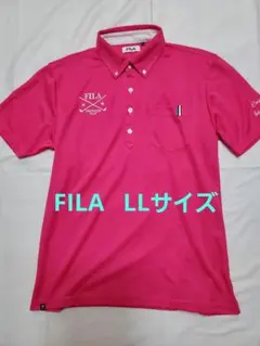 FILA ピンク ポロシャツ　ゴルフウェアのサムネイル