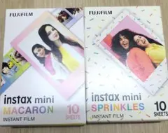 新品　富士フイルムチェキフィルム　マカロン、スプリンクルス