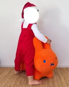 ニットロンパース　赤