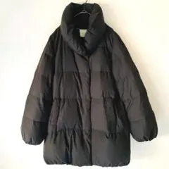 美品✨LE SOUK ルスーク ショールカラーダウン 墨色 サイズLのサムネイル