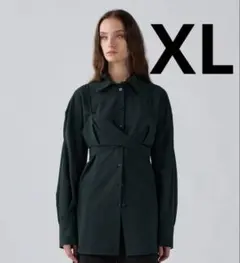 GUビスチェコンビネーションシャツ ロク　XL ダークグリーンrokh