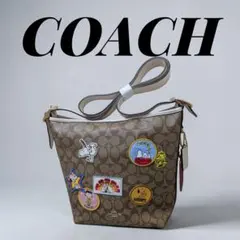 COACH × PEANUTS スヌーピー ショルダーバッグ C4112 コラボ