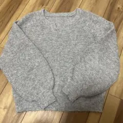 レディース　ニット　M ワールド　グレー