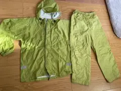 mont-bell レインスーツ(上下セット) S ライムグリーン