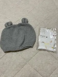 GAP 耳付きニット帽とミトンセット