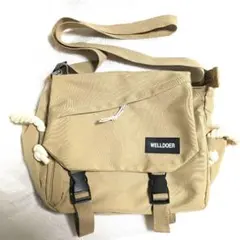 WELLDOER メッセンジャーバッグ ベージュのサムネイル