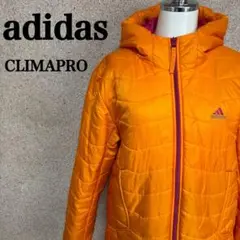 adidas アディダス 中綿ジャケット オレンジ×ピンク CLIMAPRO L