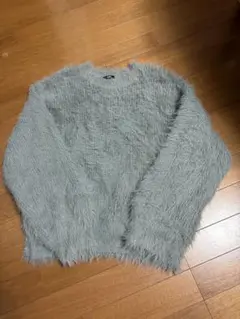 最終値下げ　HARE SOFTロングシャギープルオーバー　グレー