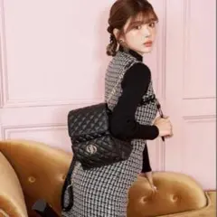 Darich ノベルティ キルティング 黒 バックパック ゴールドロゴ