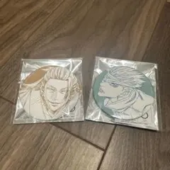 呪術廻戦五条夏油缶バッジ 2個セット