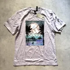 新品 Lサイズ アディダス メンズ 半袖 Tシャツ パームツリー グラフィック