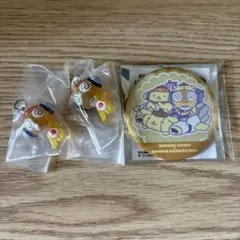 ケロロ軍曹　クルルセット　サンリオコラボ缶バッジ　めじるしアクセサリー