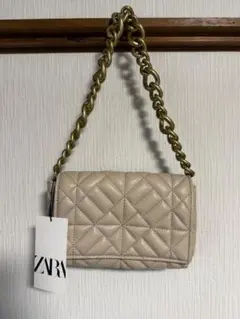 ZARA キルティング チェーンショルダーバッグのサムネイル